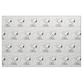 PEANUTS | Snoopy on Black White Comics Stof (Fat Quarter)