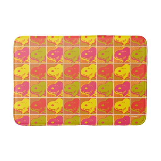 Peanuts | Snoopy Pop Art Pattern Badmat (Voorkant)