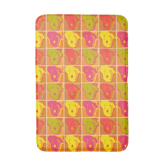 Peanuts | Snoopy Pop Art Pattern Badmat (Voorkant Verticaal)