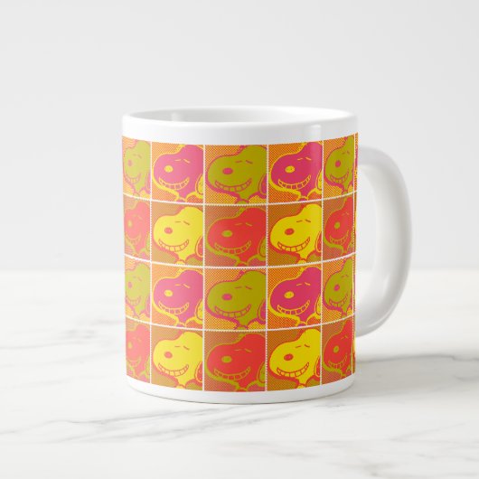 Peanuts | Snoopy Pop Art Pattern Extra Grote Beker (Voorkant rechts)