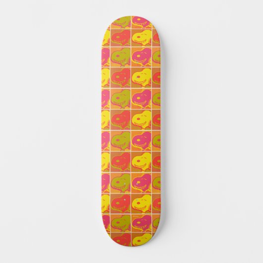 Peanuts | Snoopy Pop Art Pattern Skateboard (Voorkant)