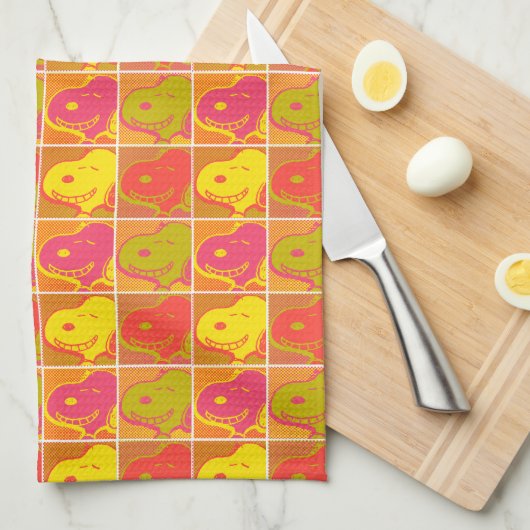 Peanuts | Snoopy Pop Art Pattern Theedoek (Quarter Fold)
