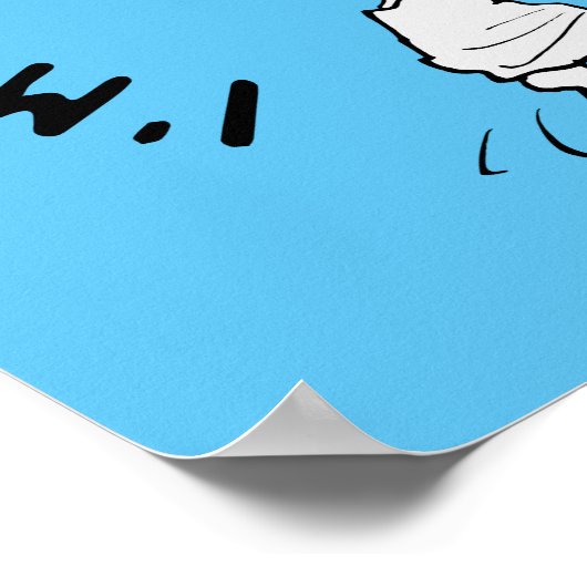 Peanuts | Snoopy probeert iets nieuws Poster (Hoek)