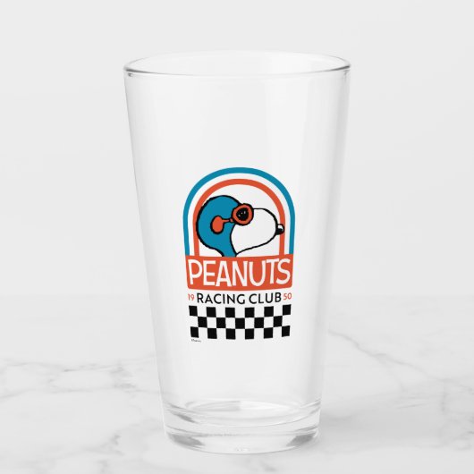 Peanuts | Snoopy Racing Club Glas (Voorkant)