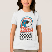 Peanuts | Snoopy Racing Club Tri-Blend Shirt (Voorkant)
