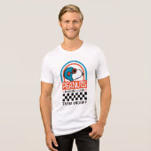 Peanuts | Snoopy Racing Club Tri-Blend Shirt (Voorkant volledig)