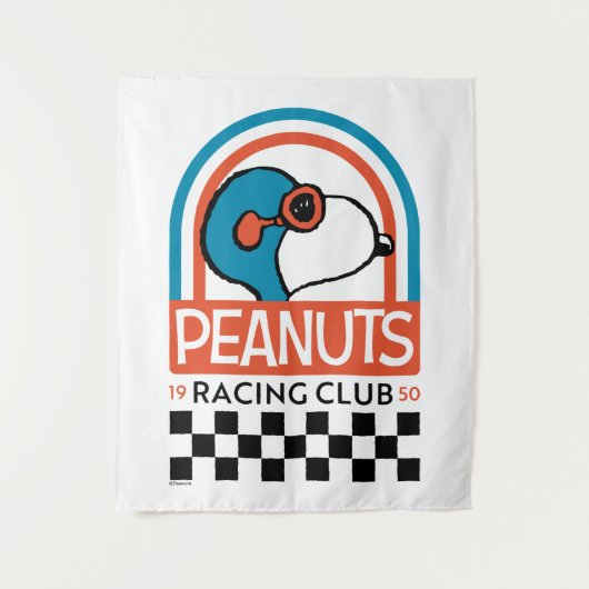 Peanuts | Snoopy Racing Club Wandkleed (Voorkant)