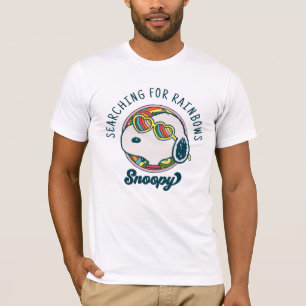 Peanuts Snoopy Rainbow Heart Zonnebril T-shirt