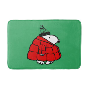 Peanuts   Snoopy Red Puffer Jacket Badmat