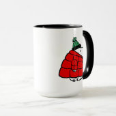 Peanuts | Snoopy Red Puffer Jacket Mok (Voorkant rechts)