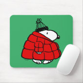 Peanuts | Snoopy Red Puffer Jacket Muismat (Met muis)