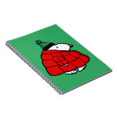 Peanuts | Snoopy Red Puffer Jacket Notitieboek (Rechterzijde)