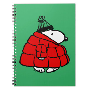 Peanuts Snoopy Red Puffer Jacket Notitieboek