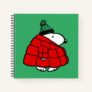 Peanuts   Snoopy Red Puffer Jacket Notitieboek