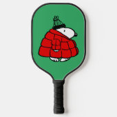 Peanuts | Snoopy Red Puffer Jacket Pickleball Paddle (Voorkant)