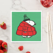 Peanuts | Snoopy Red Puffer Jacket Servet (Insitu)