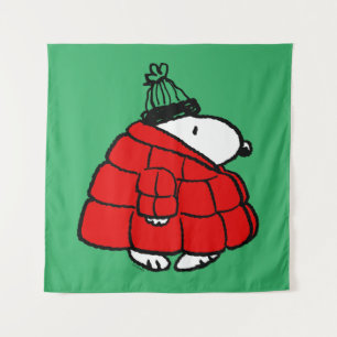Peanuts   Snoopy Red Puffer Jacket Wandkleed