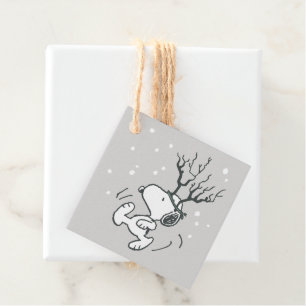 Peanuts Snoopy Rendier Bedankjes Labels