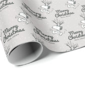 Peanuts | Snoopy Rendier Cadeaupapier (Rol Hoek)