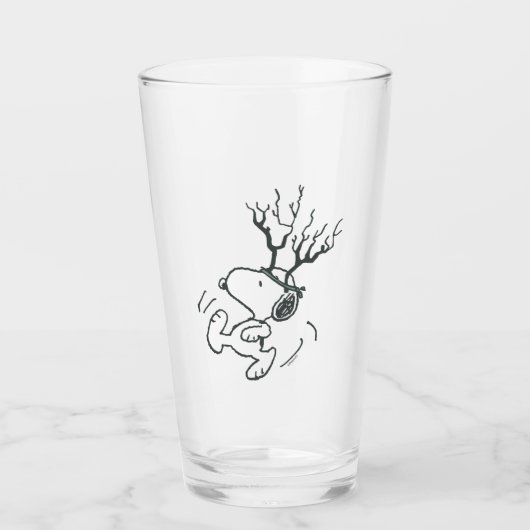 Peanuts | Snoopy Rendier Glas (Voorkant)