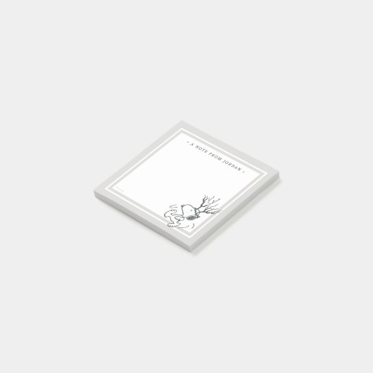 Peanuts | Snoopy Rendier Post-it® Notes (Schuin)