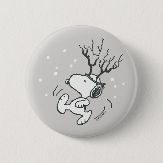 Peanuts | Snoopy Rendier Ronde Button 5,7 Cm (Voorkant)