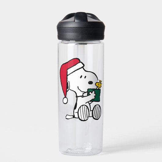 Peanuts | Snoopy Santa & Woodstock Gift Waterfles (Voorkant)