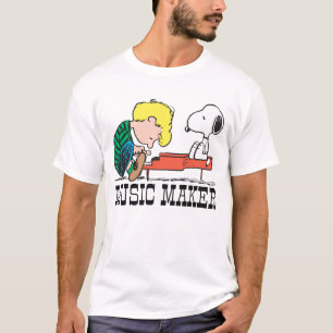 Peanuts   Snoopy & Schroeder aan de Piano T-shirt