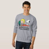 Peanuts | Snoopy & Schroeder aan de Piano Trui (Voorkant volledig)