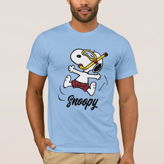 Peanuts | Snoopy Scuba Diver T-shirt (Voorkant)
