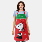 Peanuts | Snoopy Sinterklaas | Jouw namen toevoege Schort (Gedragen)