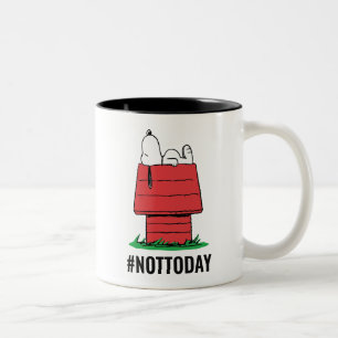 Peanuts Snoopy Slaapt Tweekleurige Koffiemok