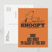 Peanuts | Snoopy Slapen in de zon Briefkaart (Voorkant / Achterkant)