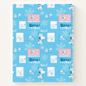 Peanuts | Snoopy Sneeuwdagpatroon Notitieboek (Achterkant)