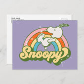 Peanuts | Snoopy Sparkle Rainbow Briefkaart (Voorkant / Achterkant)