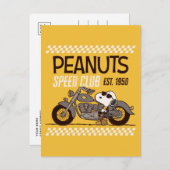 Peanuts | Snoopy Speed Club Briefkaart (Voorkant / Achterkant)
