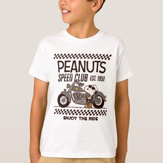 Peanuts | Snoopy Speed Club T-shirt (Voorkant)