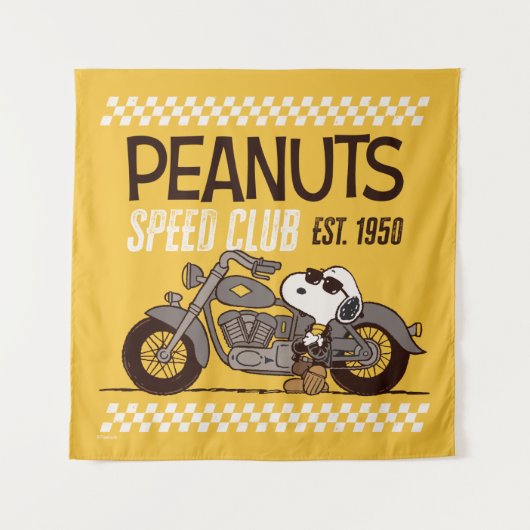 Peanuts | Snoopy Speed Club Wandkleed (Voorkant)