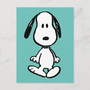 Peanuts   Snoopy staand hoog Briefkaart