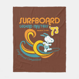 Peanuts Snoopy Surfboard wedstrijd Fleece Deken