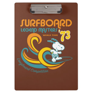 Peanuts Snoopy Surfboard wedstrijd Klembord