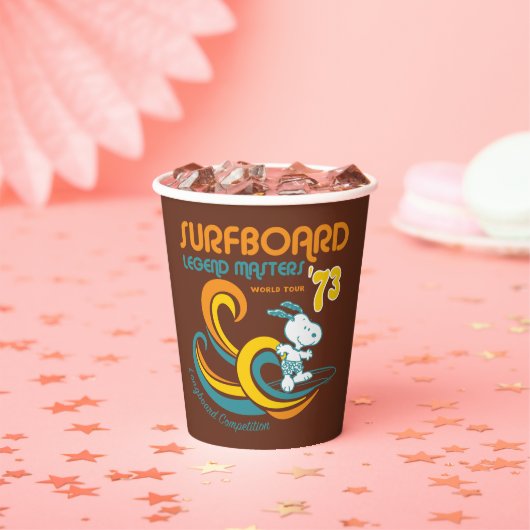 Peanuts | Snoopy Surfboard wedstrijd Papieren Bekers (Insitu)