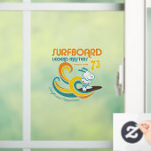 Peanuts | Snoopy Surfboard wedstrijd Raamsticker (Huis)