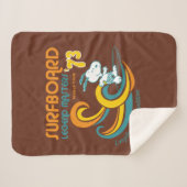 Peanuts | Snoopy Surfboard wedstrijd Sherpa Deken (Voorkant (horizontaal))