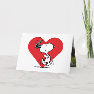 Peanuts Snoopy Valentijnsdag Wandeltocht Feestdagen Kaart