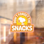Peanuts | Snoopy Vergeet de Snacks niet Raamsticker (Vel 2)