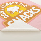 Peanuts | Snoopy Vergeet de Snacks niet Sherpa Deken (3/4)