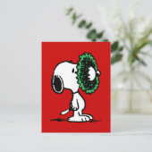Peanuts | Snoopy voor de feestdagen Briefkaart (Staand voorkant)