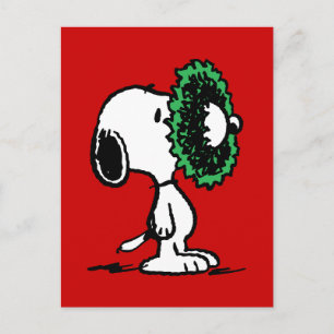 Peanuts   Snoopy voor de feestdagen Briefkaart