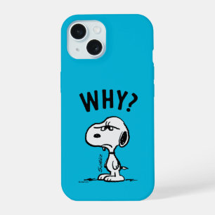 Peanuts   Snoopy vraagt zich af waarom? iPhone 15 Hoesje
